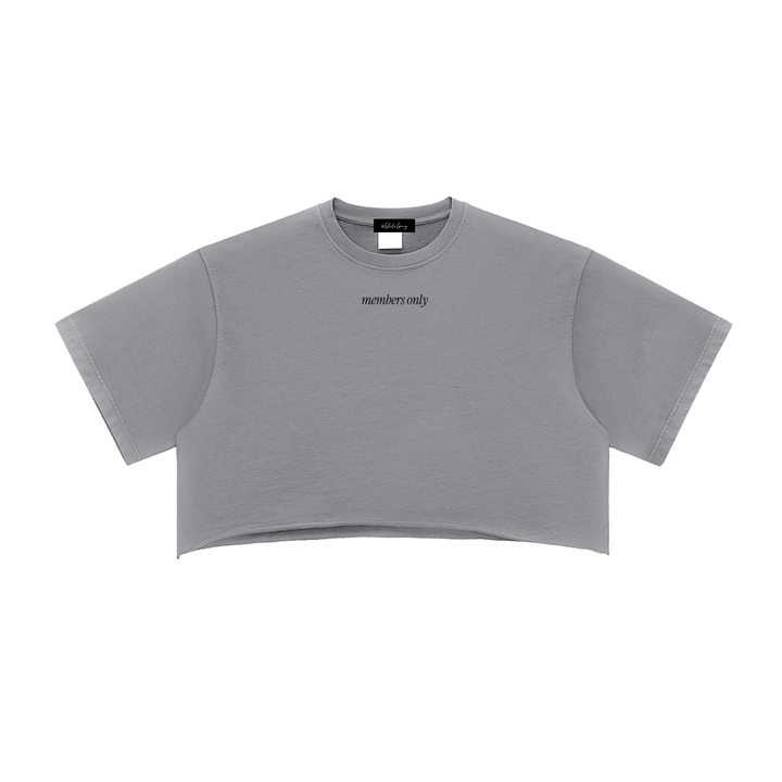 Members Only Crop Tee