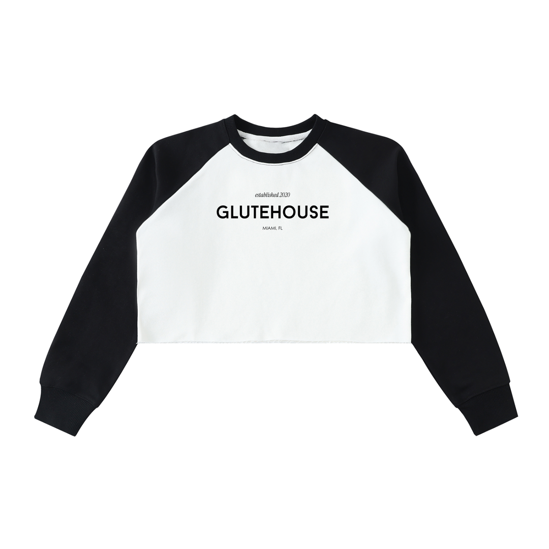 GluteHouse Est. Crop Raglan