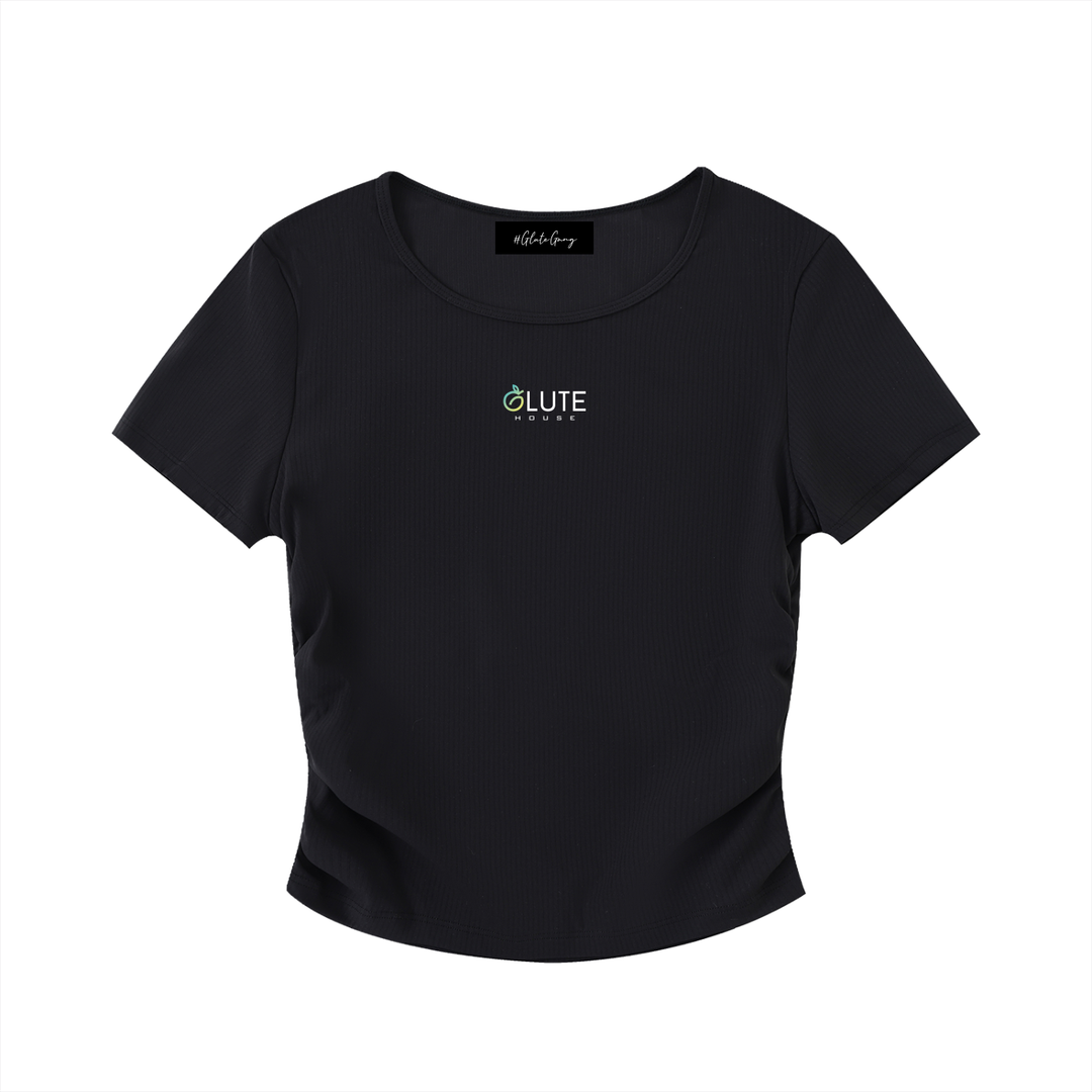 GluteHouse Ruched Crop Top