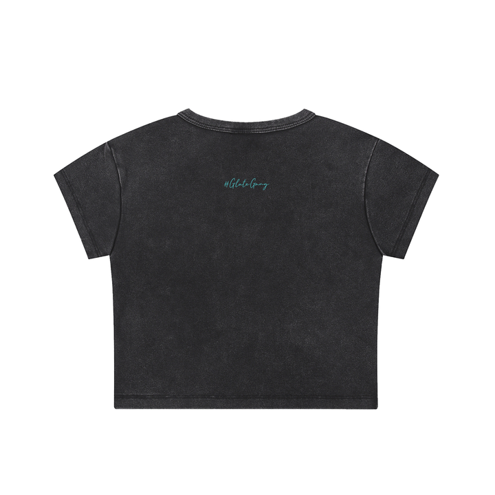 The Cake Is Baking Crop Tee